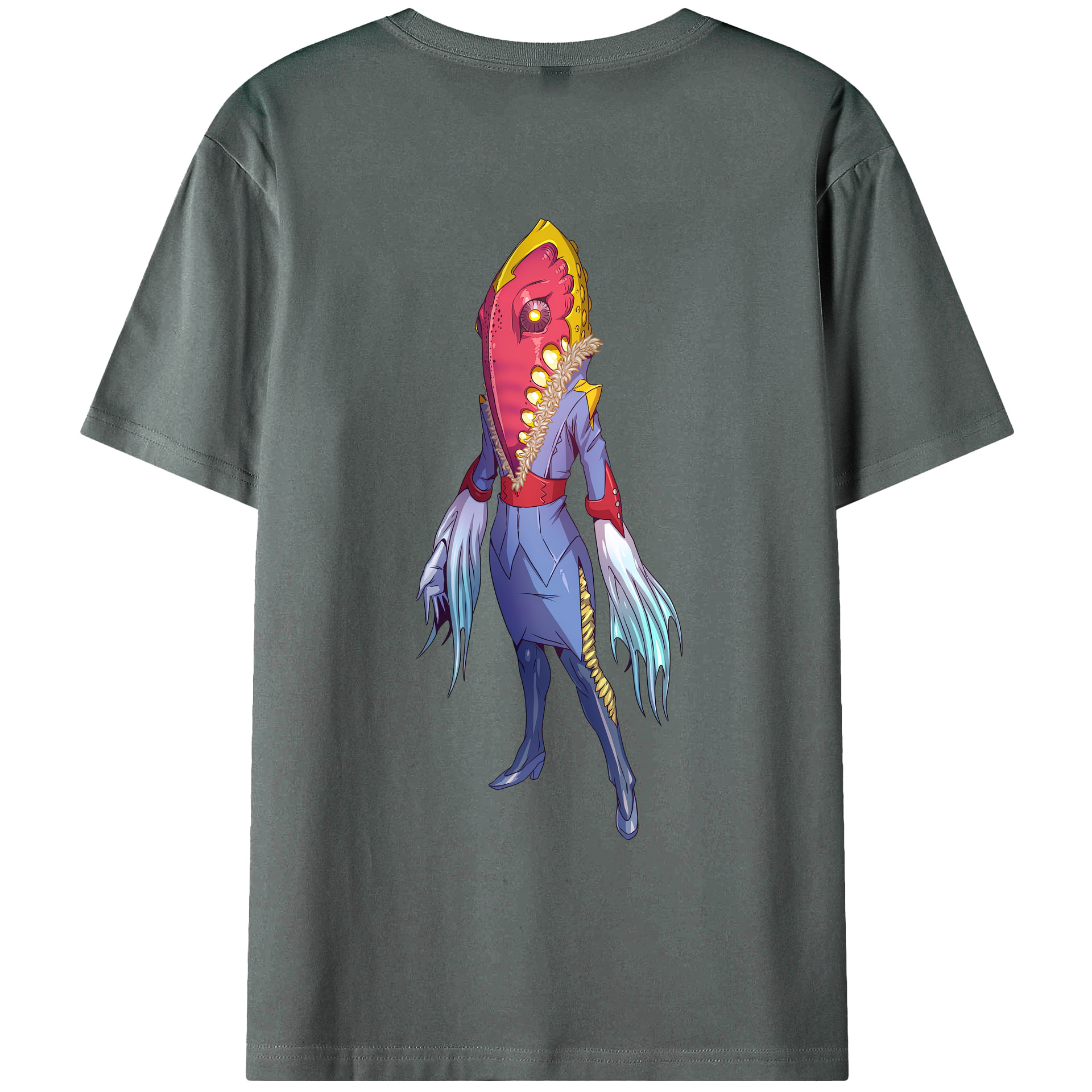 （画像用） ウルトラマン Ultraman 綿100％ メンズ半袖Tシャツ（バックプリント） 通気性